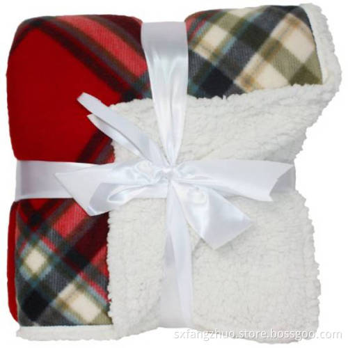 wholesale polar sherpa brush fleece blanket double bed